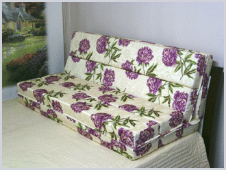 Sofa on bed
